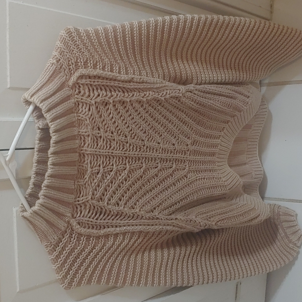 Free People Taupe Sweater Gorgeous And Oversized NWOT